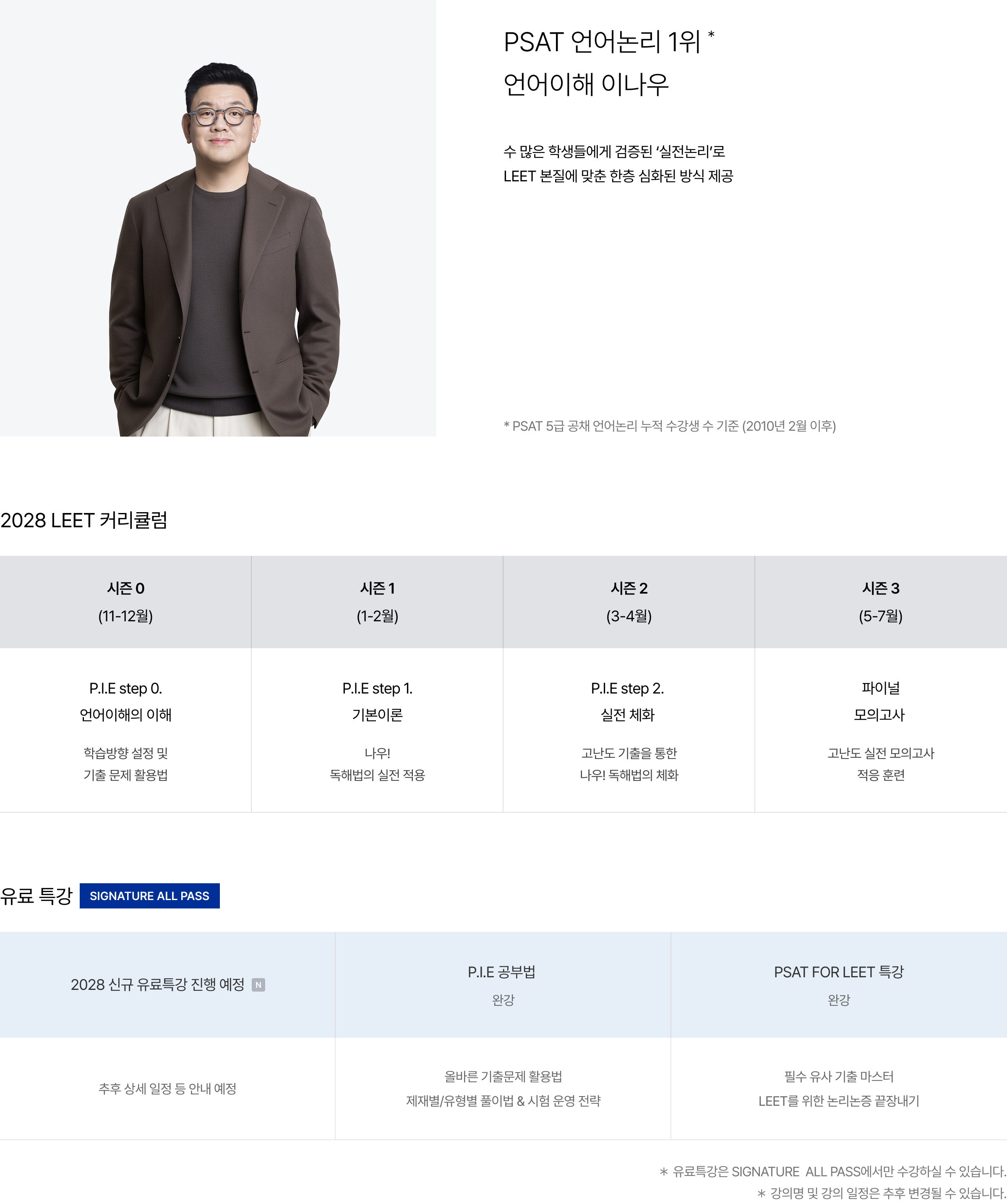 PSAT 언어논리 1위* 언어이해 이나우