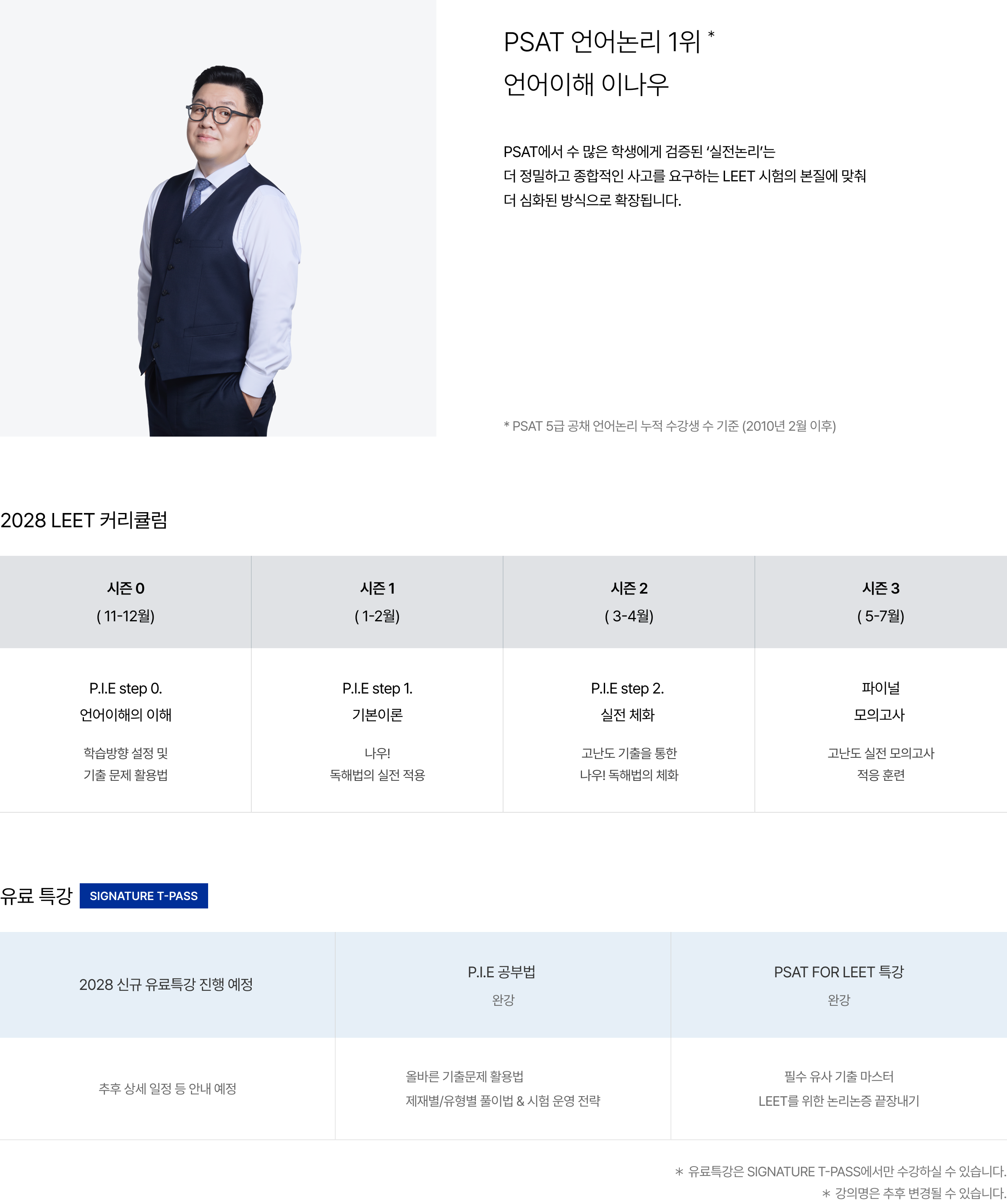 PSAT 언어논리 1위* 언어이해 이나우